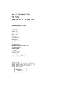 An Introduction to Mechanics of Solids (Crandall)-2nd Ed