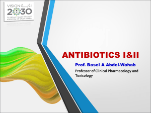 1.Antibiotic Drugs (L1&L2)