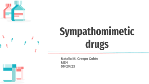 Sympathomimetic drugs (3)