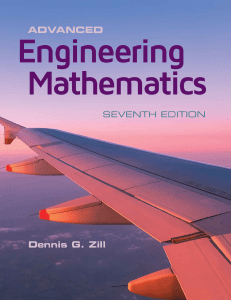 Advanced Engineering Mathematics 7e - Dennis G. Zill