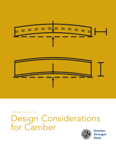 Design Guide 36- Design Considerations for Camber