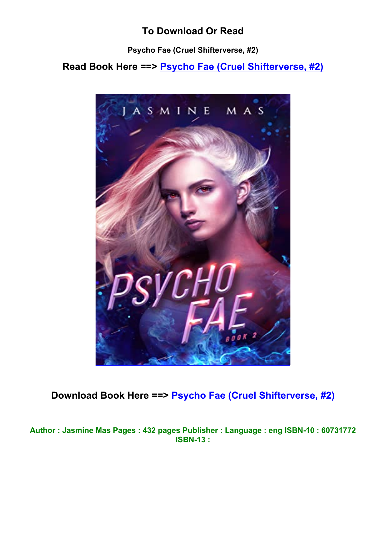 Psycho Shifters by Jasmine Mas, Paperback | Pangobooks
