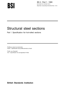 BS 4-1 1980 Specification for hot-rolled sections