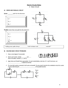 3.2 - series and parallel circuit notes V2