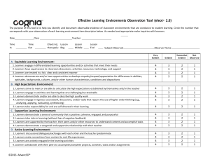Cognia Evaluation form