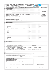 KYC FORM