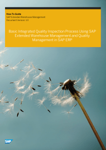 EWM ERP QM Basic Inspection Process