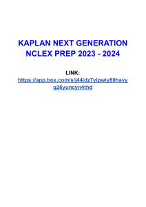 KAPLAN NEXT GENERATION 2023-2024