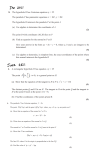 Coordinate Geometry FP1 - Harder Questions