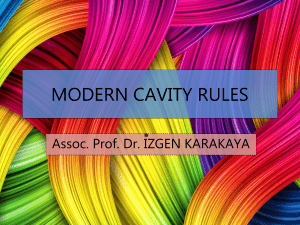 7-MODERN CAVITY RULES