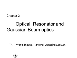 Optical Resonators