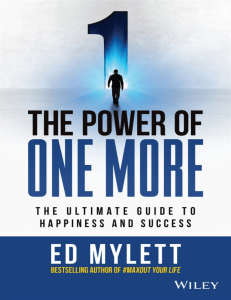The Power of One More by Ed Mylett