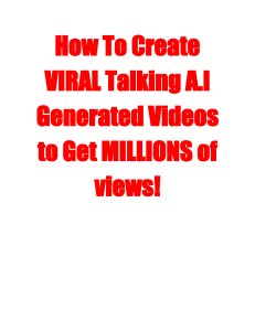 How To Create VIRAL Talking A.I Generated Videos