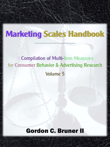 Handbook of Marketing Scales