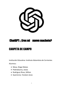 FERIA DE CIENCIAS CARPETA DE CAMPO