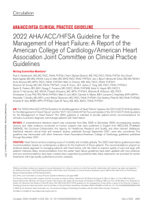 2022 AHA-ACC-HFSA Guideline for the Management of Heart Failure (Circ 2022)