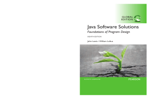 Java Software Solutions - 8th Edition - John Lewis