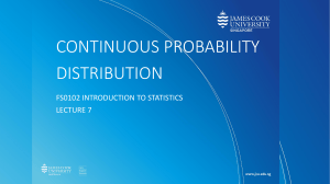 FS0102-Lecture-07-Continuous-Probability-Distribution