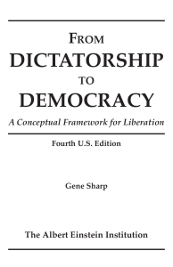 From Dictatorship to Democracy (Gene Sharp)