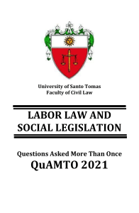 2021 Labor Law QuAMTO