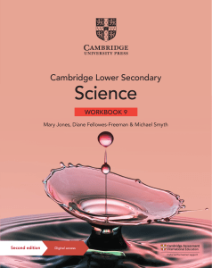 Cambridge Science Year 9 WB 2nd edition