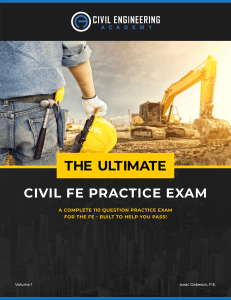 The Ultimate Civil FE Exam Vol 1 GR