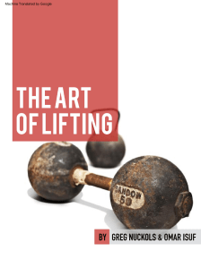 The Art of Lifting (Greg Nuckols, Omar Isuf)