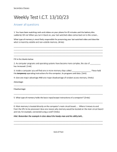 ICT Weekly Test