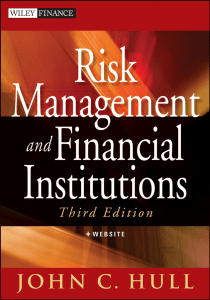 Risk Management and Financial Institutions