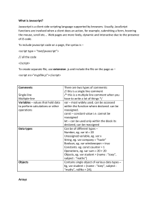 javascript cheat sheet