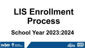 LIS-Enrollment-Procedures
