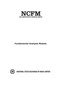 Fundamental Analysis Module NATIONAL STO
