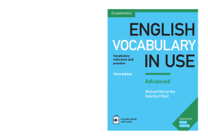 Cambridge - English Vocabulary in Use Advanced 3rd Edition