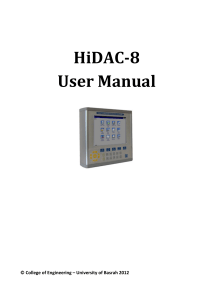 hidac8 manual
