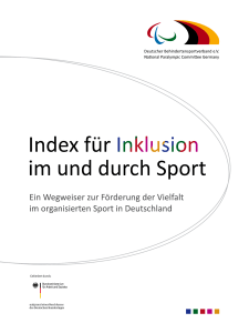 2014 DBS Index fuer Inklusion im und durch Sport
