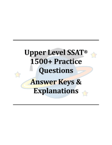 Upper-Level-SSAT-1500-Practice-Problems-Answer-Explanations