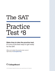 SAT PRACTICE TEST