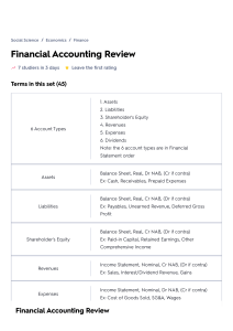 Financial Accounting Review Flashcards