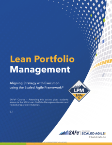 Lean Portfolio Management Course Material