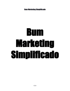 Bum Marketing Simplificado