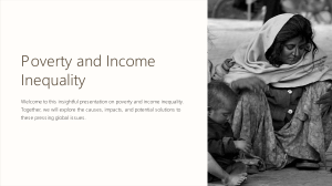 Poverty and income inequality 1 