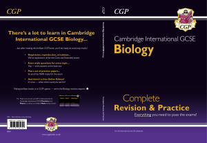 Cambridge International GCSE Biology Complete Revision  Practice - for exams in 2022 (CGP IGCSE 9-1 Revision) (Editors Ellen Burton, Laura Collins etc.) (Z-Library)