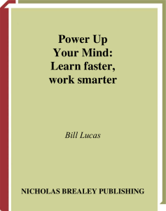 Power Up Your Mind - Learn Faster, Work Smarter