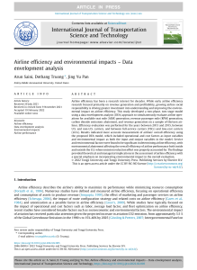 Airline efficiency and environmental impacts - Data envelopment analysis (Saini, Truong, Pan, 2022)