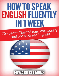 English How to Speak English Fluently in 1 Week