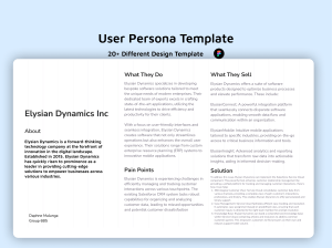 User Personas Template