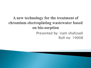 A new technology for the treatment of chromium