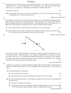 M1-Friction questions