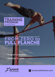 Full planch program training esp