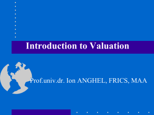 1 Introduction to Valuation 2023